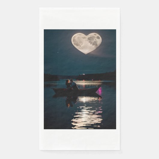 Liefde in de maan servet (Voorkant)