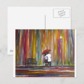 Liefde in de regen briefkaart (Voorkant / Achterkant)