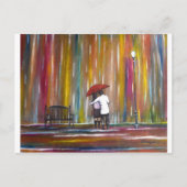 Liefde in de regen briefkaart (Voorkant)
