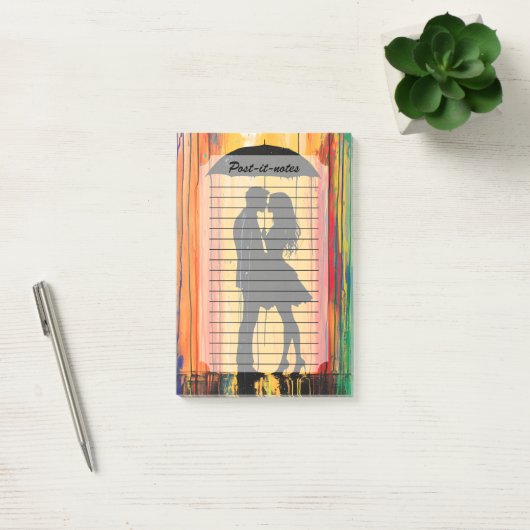 Liefde in de regenbogen post-it® notes (Kantoor)