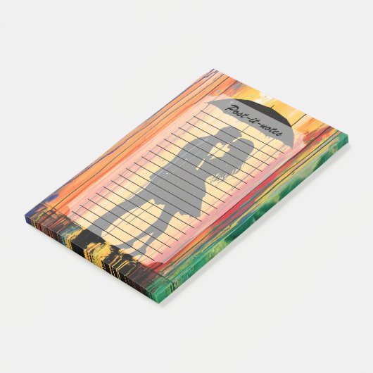 Liefde in de regenbogen post-it® notes (Schuin)