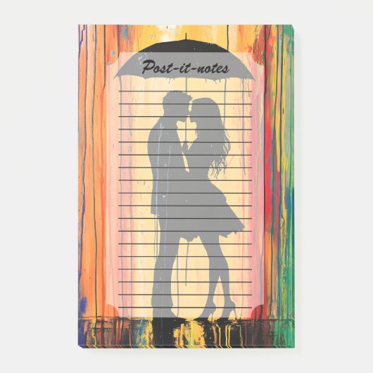 Liefde in de regenbogen post-it® notes (Voorkant)