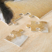 Liefde in de Roodsen: Een paar houten Eenden krijg Legpuzzel (Zijkant)