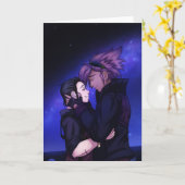 Liefde in de ruimte kaart (Gele Bloem)