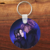 Liefde in de ruimte sleutelhanger (Voorkant)