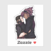 Liefde in de ruimte sticker (Vel)