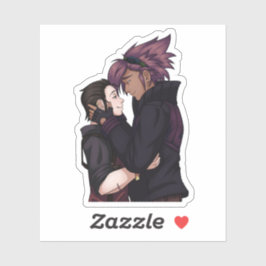 Liefde in de ruimte sticker