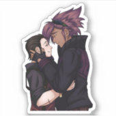 Liefde in de ruimte sticker (Voorkant)