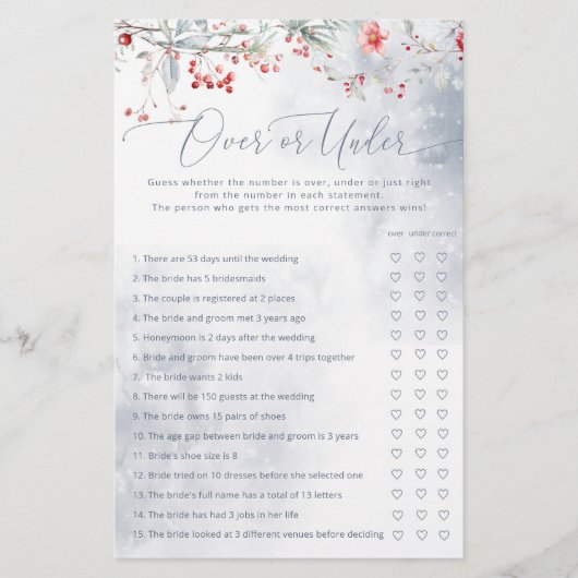 Liefde in de sneeuw over of onder vrijgezellenfees (Voorkant)