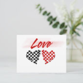 Liefde in de snelweg - voor Nascar-ventilatoren Briefkaart (Staand voorkant)