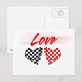 Liefde in de snelweg - voor Nascar-ventilatoren Briefkaart (Voorkant / Achterkant)