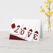 Liefde in de Speelkaarten van het Hart Kaart (Gele Bloem)