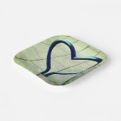 Liefde, in de stad papieren bordje (Gebogen)