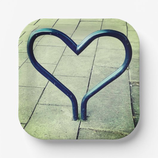 Liefde, in de stad papieren bordje (Voorkant)