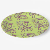 Liefde in de stijl van de jaren 60 papieren bordje (Gekanteld)