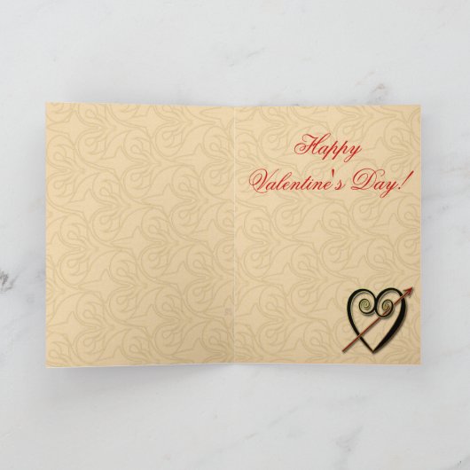 Liefde in de tekenkamer feestdagen kaart (Binnen)