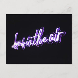 Liefde in de Typografische Afbeelding van Air Sign Briefkaart