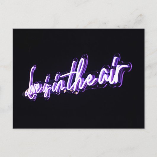 Liefde in de Typografische Afbeelding van Air Sign Briefkaart (Voorkant)