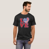 Liefde in de Verenigde Staten T-shirt (Voorkant volledig)