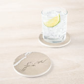 Liefde in de Zand Beach Onderzetters (Zijkant)