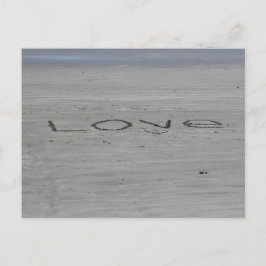 Liefde in de zand-postkaart briefkaart