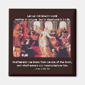 Liefde in Deed en Waarheid - Magneet (Voorkant)