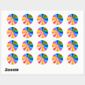 Liefde in Disguise Heart Ronde Sticker (Vel)