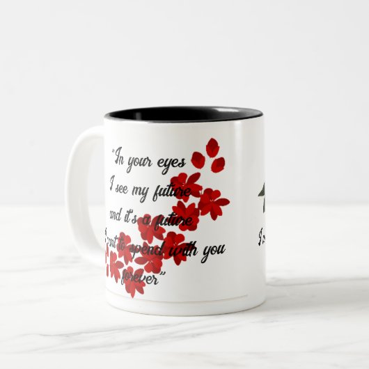 Liefde in een beker - De perfecte Mok voor paren (Voorkant links)