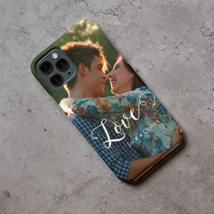 Liefde in een elegant script Gepersonaliseerd fo iPhone 15 Pro Max Case