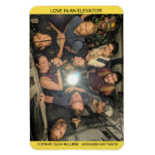 Liefde in een Lift Russ Verjaardagsmagneet Magneet (Verticaal)