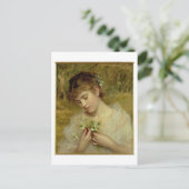 Liefde in een mist (olie op doek) briefkaart (Staand voorkant)