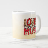 Liefde in een Mok Patroon Letters Valentijn (Voorkant rechts)