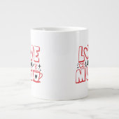 Liefde in een Mok Rode Zwarte Valentijn (Voorkant)