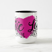Liefde in een Mok roze hart (Midden)