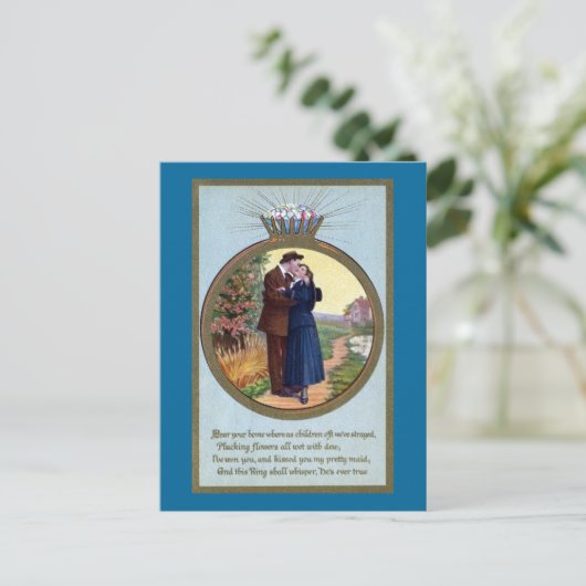 Liefde in een Romance Briefkaart (Staand voorkant)