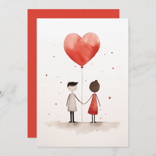 Liefde in eenvoud kaart (Voorkant / Achterkant)