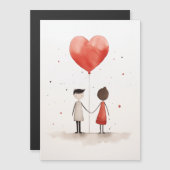 Liefde in eenvoud magnetische uitnodiging (Voorkant / Achterkant)