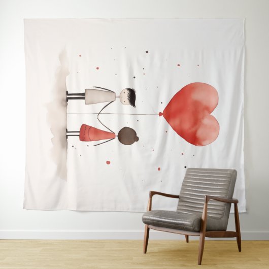 Liefde in eenvoud wandkleed (In Situ (horizontaal))