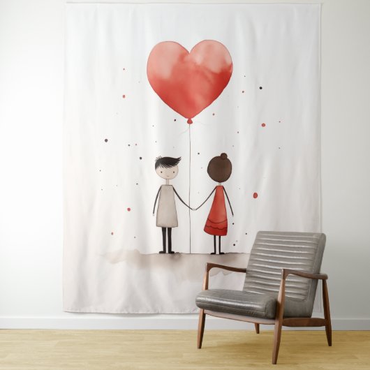 Liefde in eenvoud wandkleed (In situ)