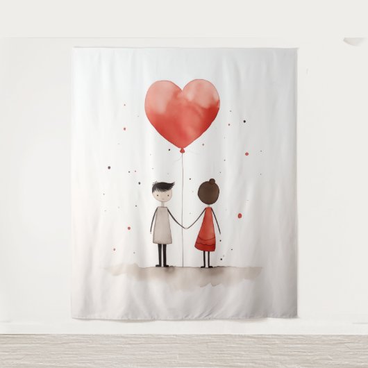 Liefde in eenvoud wandkleed (Voorkant)