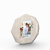 Liefde in Elegant Script Foto met Hart (Links)