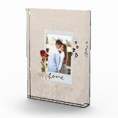 Liefde in Elegant Script Foto met Hart (Rechts)