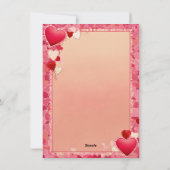 "Liefde in elk woord – Gepersonaliseerde Valentijn Feestdagenkaart (Achterkant)