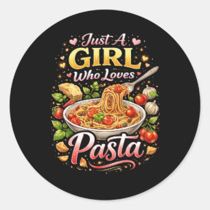 Liefde in elke hap ronde sticker