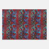 Liefde in elke hartslag inpakpapier vel (Voorkant 2)