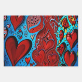 Liefde in elke hartslag inpakpapier vel (Voorkant)