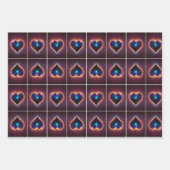 Liefde in elke hartslag inpakpapier vel (Voorkant 2)