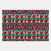 Liefde in elke hartslag inpakpapier vel (Voorkant 2)