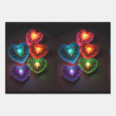 Liefde in elke hartslag inpakpapier vel (Voorkant 2)