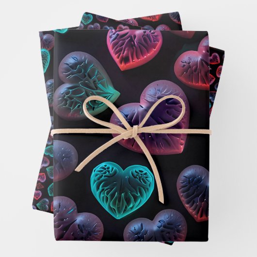 Liefde in elke hartslag inpakpapier vel (In situ)